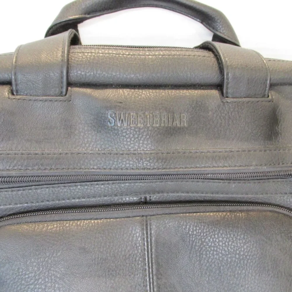 Sweetbriar Classic Laptop Case Black Vegan Leather
